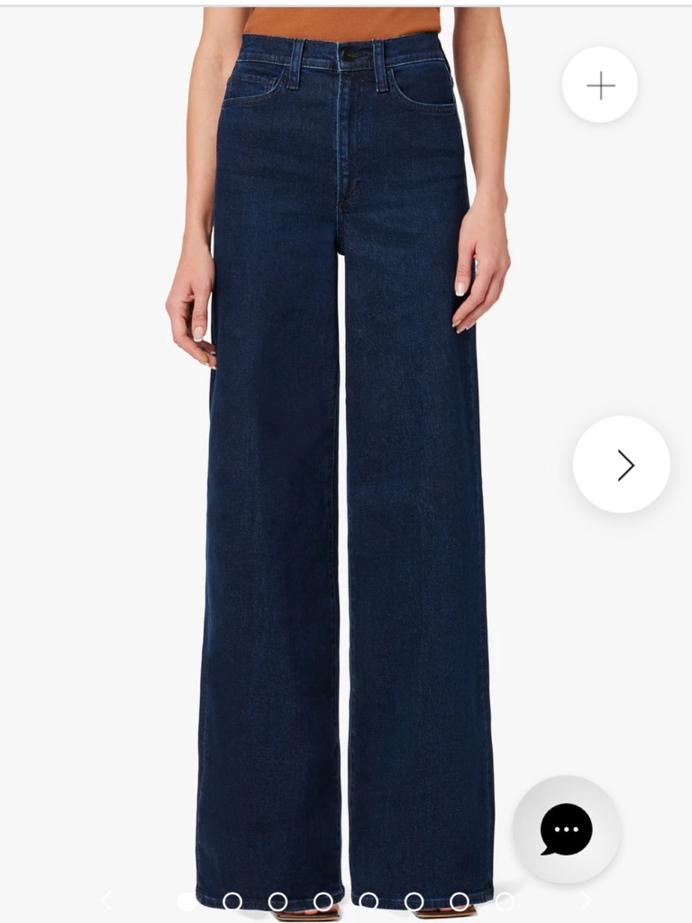 Joe's Jeans The Mia Wide-Leg High-Rise Dark Indigo Jeans